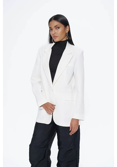 Quzu Ekru Kadın Blazer Ceket 50873