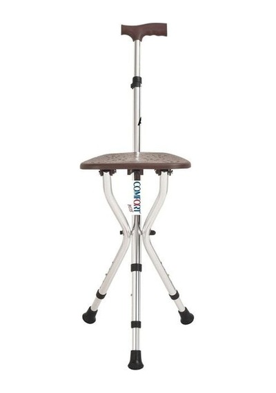 Medikaltec Comfort Plus Dm-74 Oturaklı Baston Yüksekliği Ayarlanır