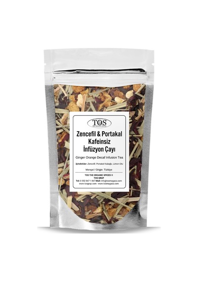 Zencefil Portakal Kafeinsiz İnfüzyon Çayı 40 gr (1. Kalite) Ginger Orange Caffeine-Free Tea