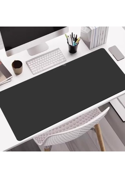 60x30 Cm Siyah Çift Taraflı Deri Desk Mat, Pu Deri Masa Sümeni Ve Masa Koruyucu, Suya Dayanıklı Kola Diğer