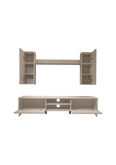 Decoraktiv Eko 7 Mdf Dvd Retro Tv Ünitesi Tv Sehpası Beyaz