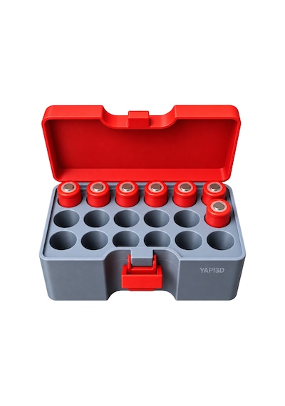 Yapı3d 18650 Battery Storage Box 18650 Pil Saklama Kutusu Kilitli Pil Düzenleyici Pil Koruma