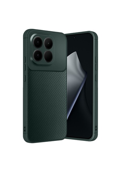 Coverzone Xiaomi Mi 15t İle Uyumlu Silikon Kılıf Kamera Korumalı Karbon Tpu Brimstone Ultra Slim Fit Delux Haki