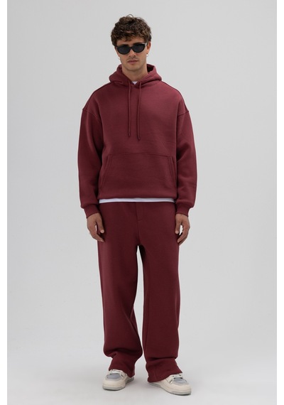 Vamos Basic Baggy Eşofman Alt Bordo