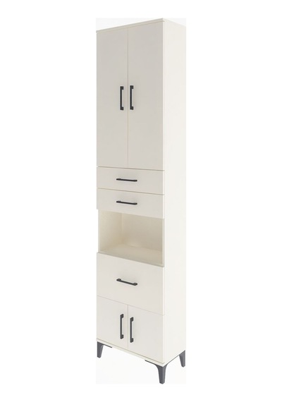 Arges Dolap 4 Raflı 3 Çekmeceli 2 Kapaklı 60x30x243 Aytaşı-aytaşı Aytası