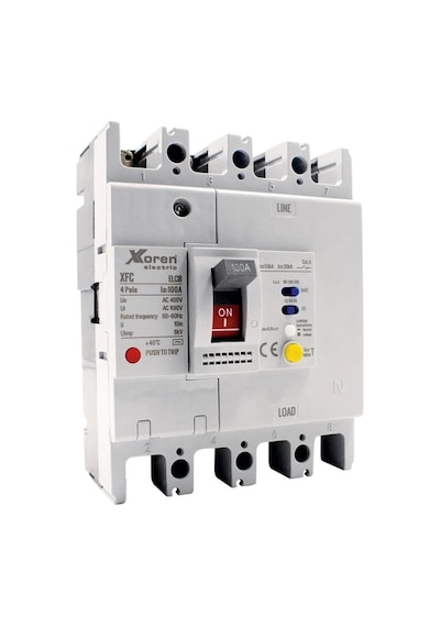 Xkoren 4x250a 50ka Kaçak Akım Korumalı Kompakt Şalter Xfc-250-4p-250a