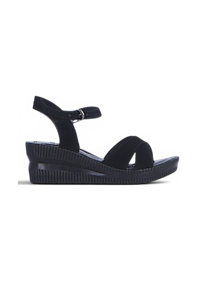 Ayakcenter Byn Ayışığı By34 Süet Siyah Kadın 7 Cm Topuklu Sandalet