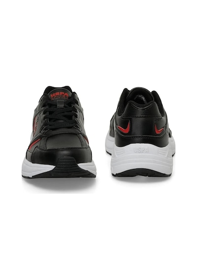 U.s. Polo Assn. Felix 4pr Erkek Siyah-kırmızı Sneaker Ayakkabı-siyah Siyah