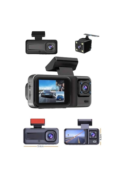 Dvr Araç İçi Kamera Ön Ve İç Kamera 2 İnç Ekranlı Çift Kamera 09890104