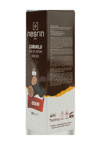Nesrin 120 Ml Cam Kutulu Bambu Koku Odun - 8690352728213d