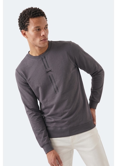 Slazenger Gabıno I Erkek Koyu Gri Sweatshırt
