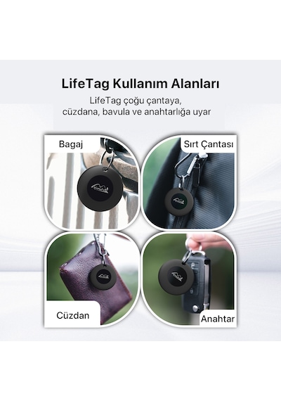 Lifemate Lifetag Apple Uyumlu Mfi Lisanslı Akıllı Takip Cihazı Sadece Ile