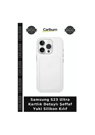 Samsung S23 Ultra Kartlık Detaylı Şeffaf Yuki Silikon Kılıf Akıllı Telefon Cep Koruyucu çok renkli