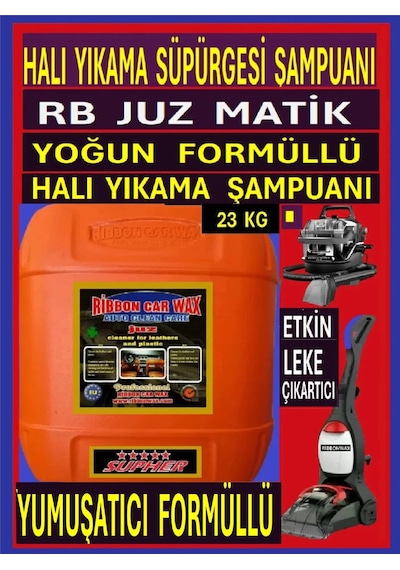 Rb Juz Halı - Koltuk Yıkama Süpürge Makinesi Şampuanı 23 Kg