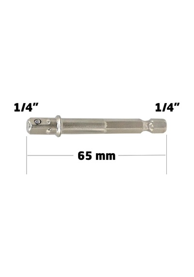 6130 Bits Saplı Lokma Adaptörü 1/4" 65 Mm