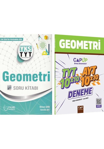 Palme Yayınları Tyt Geometri Soru Bankası Ve Çap Deneme Seti 2 Kitap