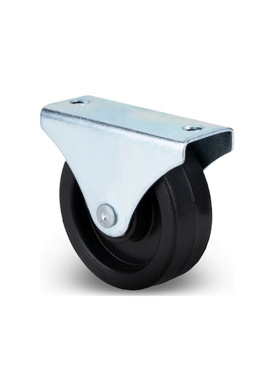 Sabit Tabanlı Masa Tekeri Sehpa Ve Dolap Tekeri Teker Çapı:28mm Yükseklik:40mm Krom-siyah 4 Adet Siyah