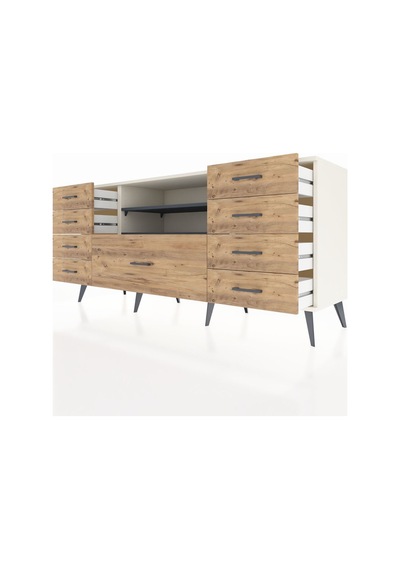 Hyperion Konsol 2 Raflı 9 Çekmeceli 176x44x83 Aytaşı-antrasit/çam Antrasit/çam Hyperion Konsol 2 Raflı 9 Çekmeceli 176x44x83 Aytaşı-antrasit/çam Antrasit/çam