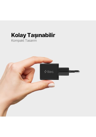 Ttec SmartCharger 20W PD Seyahat Hızlı Şarj Aleti