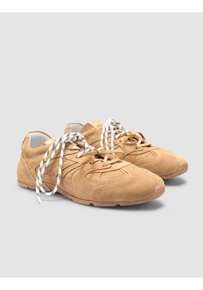 %100 Hakiki Deri Taba Kadın Sneaker Taba