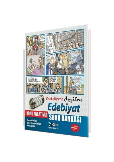 AYT Edebiyat Karikatürlerle Deşifre Pro Konu Anlatımlı Soru Bankası -  Yayın Denizi Yayınları