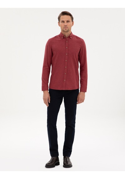 Pierre Cardin Erkek Bordo Gömlek Desenli 50316751-vr014 Bordo