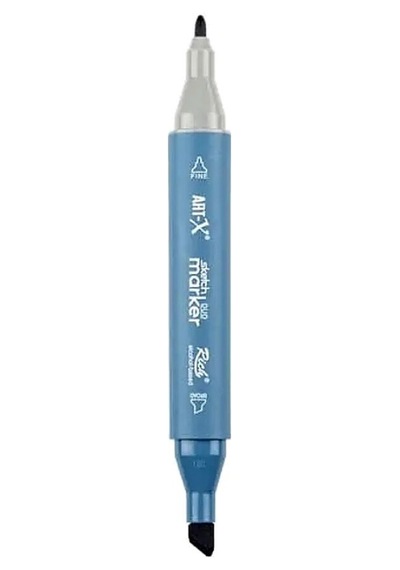 Rich Klm-17977 Art-x Sketch Marker Kalem Duo 535 Steel Grey Standart