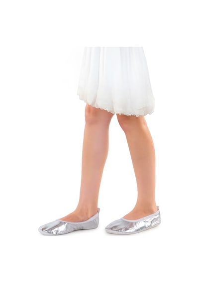 Kiko Kids Prom 7525 Kız Çocuk Pisi Pisi Balo Dans Gösteri Ayakkabısı Gümüş