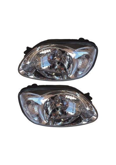 Hyundai Accent Sağ-sol Takım Far Lambası Beyaz Manuel 2003-2005