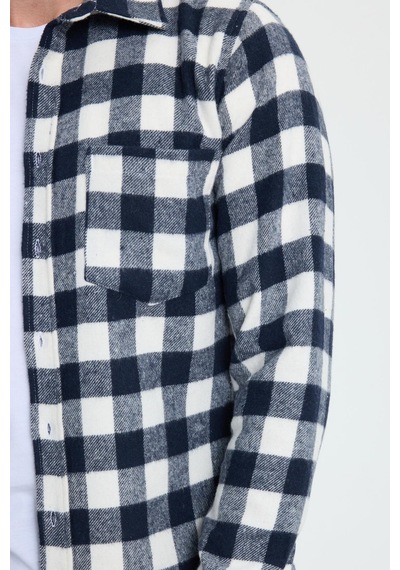 Tudors Erkek Slim Fit Dar Kesim Uzun Kollu Cepli Kareli Dama Desenli Kışlık Oduncu Gömlek-41701 Çok Renkli Tudors Erkek Slim Fit Dar Kesim Uzun Kollu Cepli Kareli Dama Desenli Kışlık Oduncu Gömlek-41701 Çok Renkli