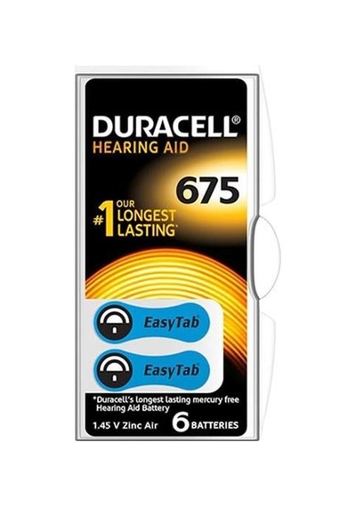 Duracell 675 No Kulaklık Pili 6'lı Paket