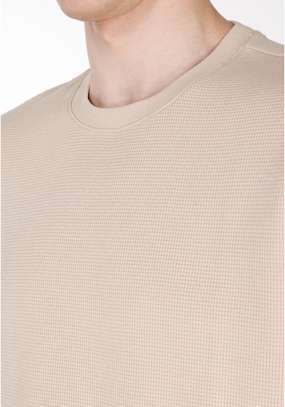 Colin's Colins Comfort Fit Yuvarlak Yaka Düz Erkek Bej Kısa Kol Tişört Cl1072066 Cl1072066 Q1.v1 Lbg Lıght Beıge Açık Bej