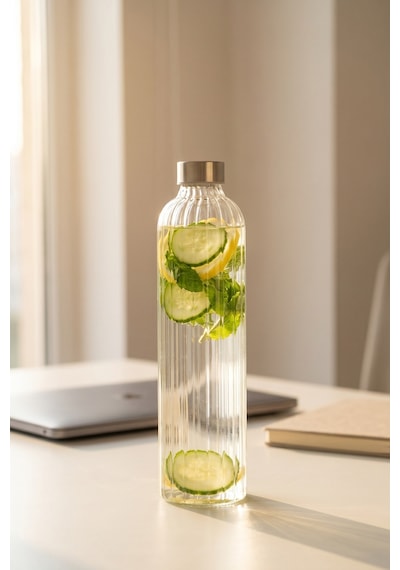 Purewood Cam Matara - 1180 Ml Şeffaf