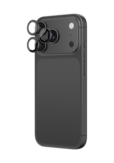 Apple iPhone 18 Pro Max Uyumlu Amazingthing Titan Vision Sapphire Ar Kamera Lens Koruyucu Aparatlı Siyah