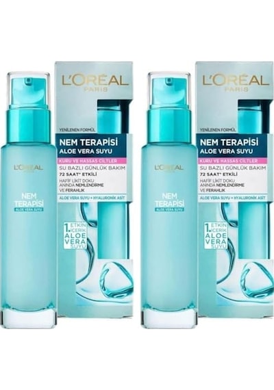 Nem Terapisi Aloe Suyu Kuru Ve Hassas Ciltler Krem 70 Ml 2 Paketi