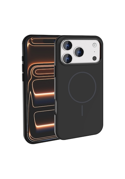 More Tr Apple Uyumlu iPhone 17 Pro Kılıf M-safe Şarj Özellikli Metal Kamera Çerçeveli Mtr Edi Silikon Kapak - Titanyum-g Gri