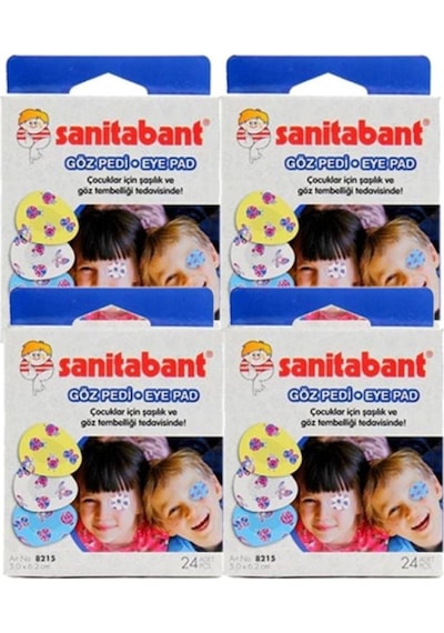 Sanitabant Eye Pad 24 x 4 Kutu Göz Kapama Bandı 96 Adet