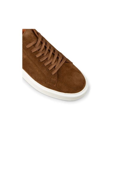 Deery Erkek Hakiki Süet Taba Renk Sneaker Ayakkabı - E4182mtbae01 Taba