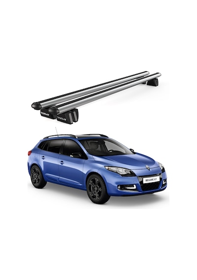 Pençe Renault Megane Sw 2009-2016 Uyumlu Gri Ara Atkı Port Bagaj Tavan Barı