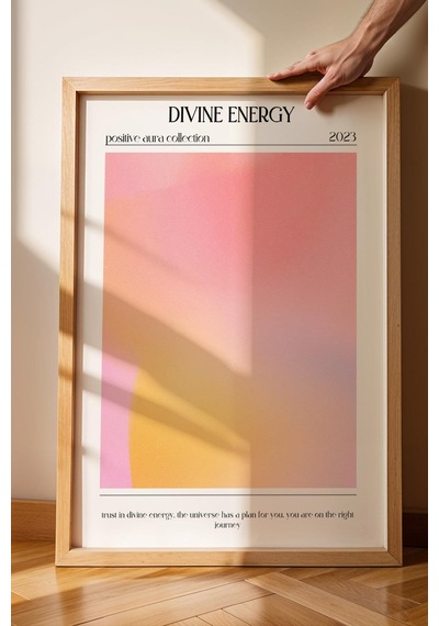 Divine Energy Çerçeveli Tablo İlahi Enerji Aura Renkleri
