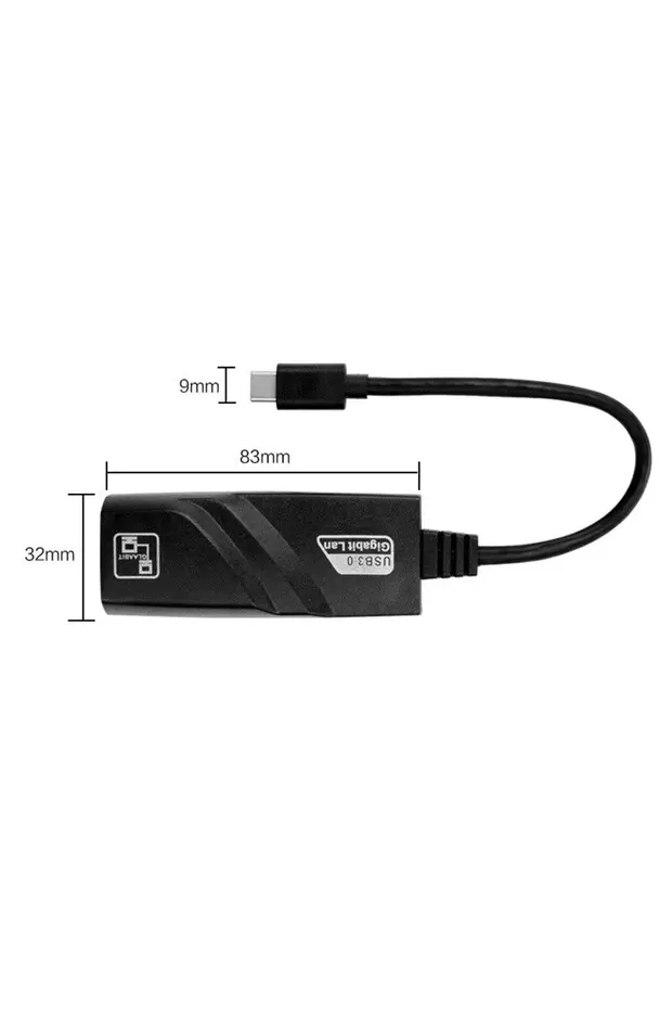 Yeni 2026 Type-c Usb Gigabit Destekli Rj45 Ethernet 10/100/1000 Çevirici Adaptör 3.1 Gigabit Lan Dönüştürücü
