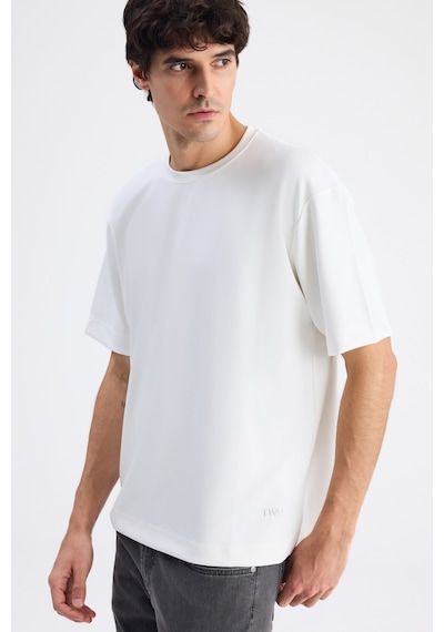 Twn Relaxed Fit Ekru Düz T-shirt 6ec146171622m Çok Renkli