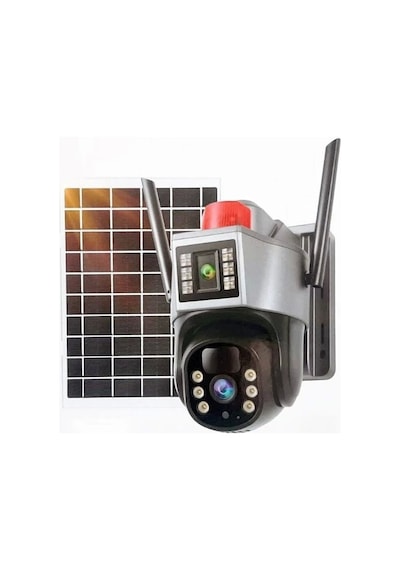 Apronx 6mp 3,6mm Apx-wp266 4g Solar Çift Kamera 12 Led Wifi Ptz