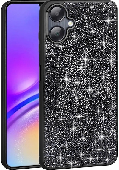 Samsung Uyumlu Galaxy A06 Kılıf Parlak Taşlı Tasarım Zore Pırlanta Kapak Çok Renkli