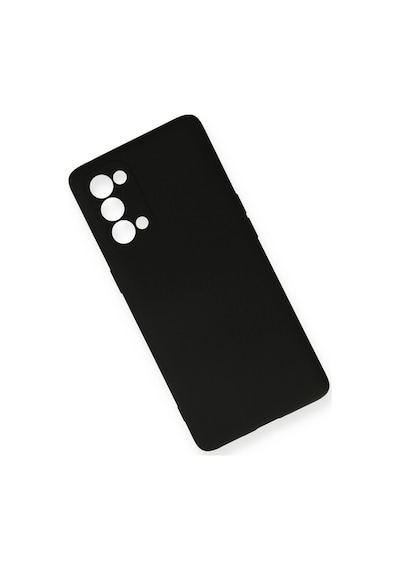 Reno 5 Pro Kılıf Nano İçi Kadife Silikon - Siyah İtdark27341