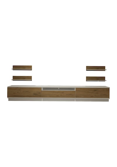 Decoraktiv Trendstyle 270r Mdf Tv Ünitesi Tv Sehpası - Beyaz Pera Beyaz - Meşe