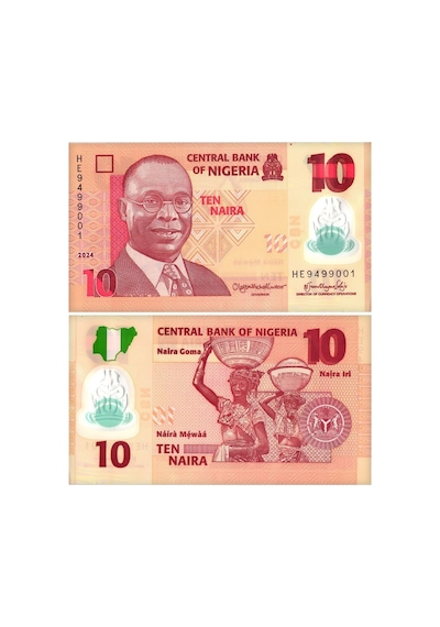 Nijerya 5-10-20-50 Naira Polimer Kağıt Para Set Çil Unc 4'lü Set Koleksiyon Para