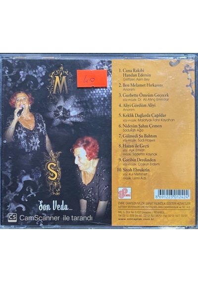 Plak Değildir Cd Dir Cd Müzeyyen Senar Son Veda Cd