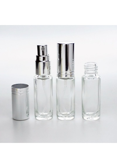 Ferdenferda 50 Adet Boş Cam Parfüm Numune Şişe 3 ML Vidalı Şeffaf Metal Kapaklı