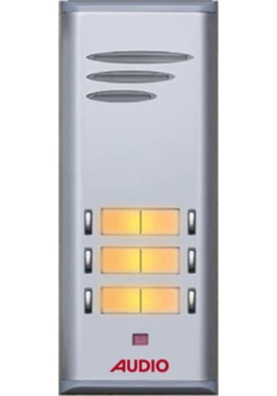Audio 6 Lı Zil Butonu Çift Sıra 4849 Hoparlörlü
